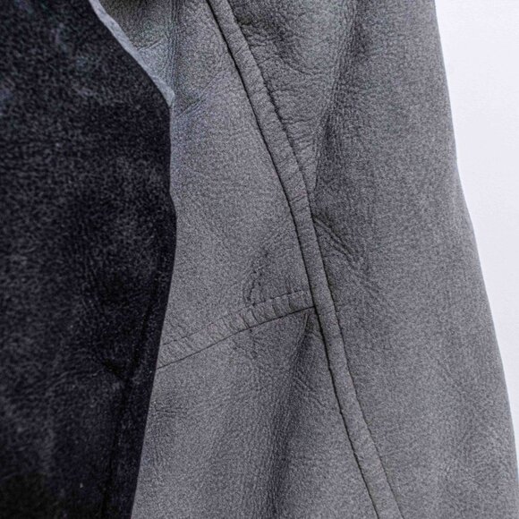 Pacific Flyer Embroidered Varsity Jacket Faux Suede XXL VTG 90s Streetwear - Picture 13 of 16